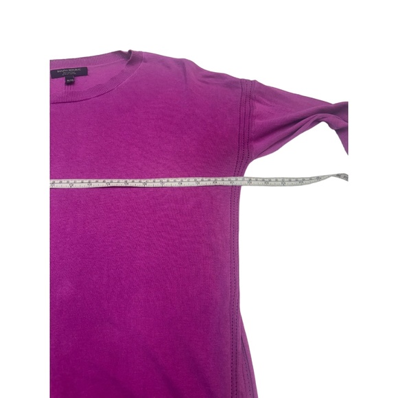 Banana Republic Linen Pink Pullover Crew Neck Sweater Size M - Picture 8 of 10